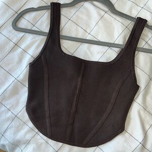 Aritzia Babaton Sculpt Knit Bustier Tank XS